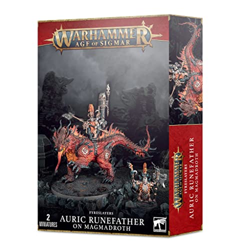 Games Workshop Warhammer AoS - Fyreslayers Runefather auf Magmadroth von Games Workshop