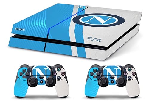 GamesMonkey® - Skin Kompatibel für PS4 Old - Vinil Gloss HD Limited Edition Decal Cover Schutzhüllen Faceplates Bundle (Napoli Logo) von GamesMonkey