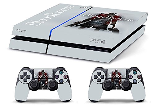 Skin Kompatibel für PS4 HD Bloodborne White - Limited Edition Decal Cover Schutzhüllen Faceplates Bundle von GamesMonkey