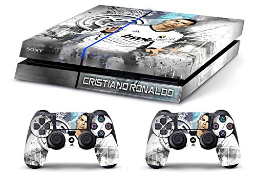 Skin Kompatibel für PS4 HD CRISTIANO RONALDO REAL MADRID - limited edition DECAL COVER Schutzhüllen Faceplates BUNDLE von GamesMonkey