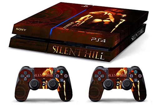 Skin Kompatibel für PS4 HD SILENT HILL RETRO - limited edition DECAL COVER Schutzhüllen Faceplates BUNDLE von GamesMonkey