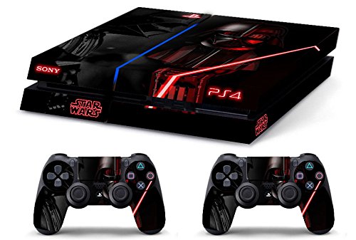 Skin Kompatibel für PS4 HD STAR WARS BLACK - limited edition DECAL COVER Schutzhüllen Faceplates BUNDLE von GamesMonkey