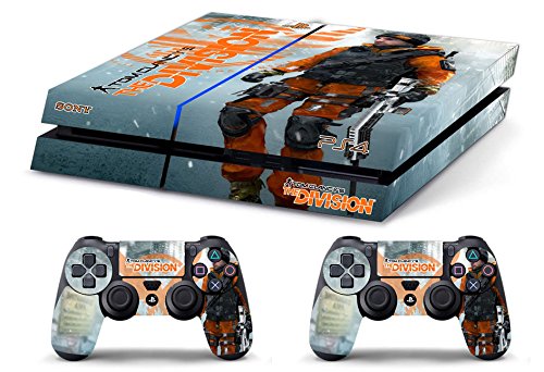 Skin Kompatibel für PS4 HD TOM CLANCY'S THE DIVISION b - limited edition DECAL COVER Schutzhüllen Faceplates BUNDLE von GamesMonkey