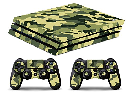 Skin Kompatibel für Ps4 PRO - TARNEN 3 - Limited Edition Decal Cover Schutzhüllen Faceplates Bundle - Vinyl POLIERTEN von GamesMonkey