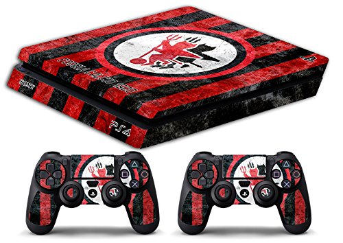 Skin Kompatibel für Ps4 Slim - FOGGIA Ultras Calcio - Limited Edition Decal Cover Schutzhüllen Faceplates Bundle von GamesMonkey