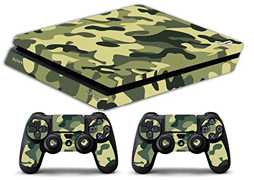 Skin Kompatibel für Ps4 Slim - Camouflage Classic - Limited Edition Decal Cover Schutzhüllen Faceplates Bundle von GamesMonkey