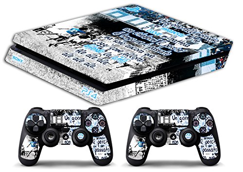 Skin Kompatibel für Ps4 Slim - Napoli UN Giorno All IMPROVVISO Ultras Calcio - Limited Edition Decal Cover Schutzhüllen Faceplates Bundle von GamesMonkey