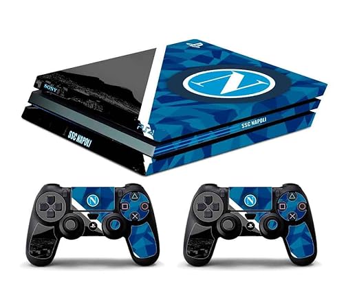 Skin kompatibel mit PS4 PRO - limited edition DECAL COVER AUFKLEBER PLAYSTATION 4 SONY BUNDLE - glänzendes Vinyl (geometrische Neapel) von GamesMonkey