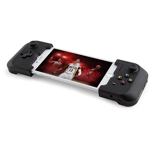 GAMEVICE - GV157 Dual Analog Lightning Controller für iPhone, mit Pads & Triggers, patentierte Technologie, Joystick, Kopfhörer- & Lightning-Anschluss, Gaming Zubehör für iPhones - Schwarz von Gamevice