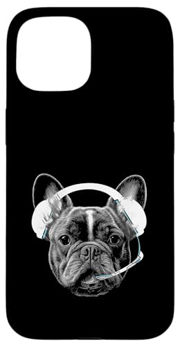 Lustige Französische Bulldogge mit Videospieler-Kopfhörern Hülle für iPhone 15 Lustige Französische Bulldogge mit Videospieler-Kopfhörern Hülle für iPhone 15 von Gaming Frenchie dog