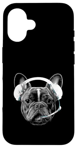 Lustige Französische Bulldogge mit Videospieler-Kopfhörern Hülle für iPhone 16 Lustige Französische Bulldogge mit Videospieler-Kopfhörern Hülle für iPhone 16 von Gaming Frenchie dog