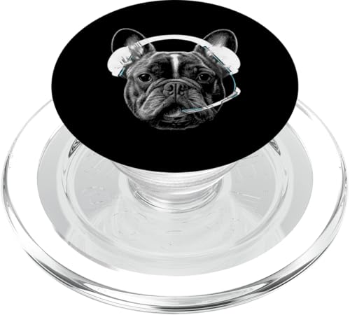 Lustige Französische Bulldogge mit Videospieler-Kopfhörern PopSockets PopGrip für MagSafe Lustige Französische Bulldogge mit Videospieler-Kopfhörern PopSockets PopGrip für MagSafe von Gaming Frenchie dog