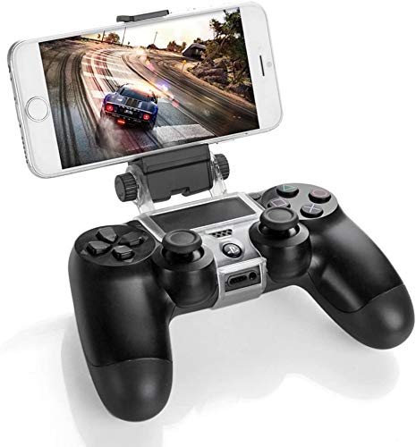 GAMINGER Clip Halterung für Smartphones/Handy wie Iphone Samsung Galaxy HTC Huawei LG für PlayStation 4 Controller/Kontroller von Gaminger