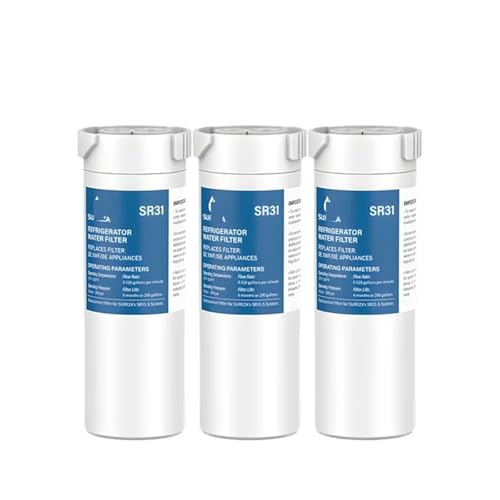 Kühlschrank-Wasserfilter, Kompatibel Mit GE XWF Kühlschrank-Wasserfilter (nicht XWFE), 1–3 Packungen(3PCS) von GammeC