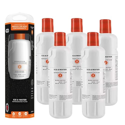 Kühlschrank-Wasserfilter Ersetzen, Kompatibel Mit Everydrop By, Kompatibel Mit Whirlpool Filter 2, EDR2RXD1(Drop2-5pcs) von GammeC