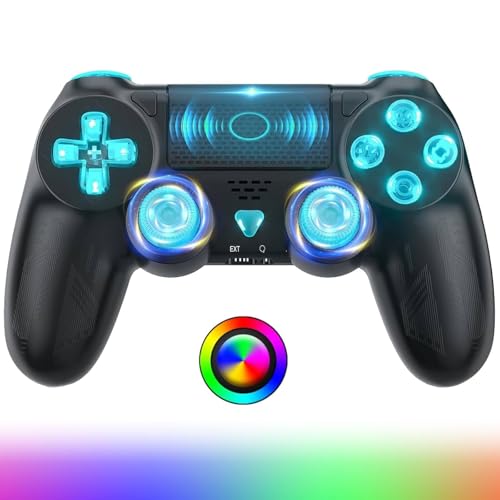 Gamrombo Wireless Controller für PS4, Game Controller kompatibel mit PS4/Pro/Slim/PC Gamepad mit Turbo/Zurück Taste/Dual Vibration/6-Achsen Gyro Sensor/Touchpanel Gamrombo Wireless Controller für PS4, Game Controller kompatibel mit PS4/Pro/Slim/PC Gamepad mit Turbo/Zurück Taste/Dual Vibration/6-Achsen Gyro Sensor/Touchpanel von Gamrombo