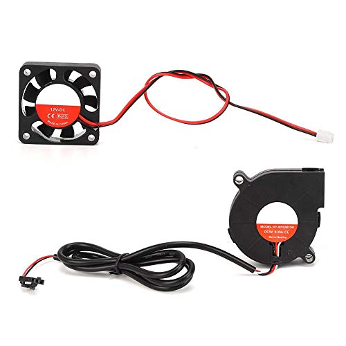 Gancon 3D-Drucker DC-Lüfter- und Turbo-Lüfter-Kit, elektrische Teile 5 V, kompatibel mit Prusa i3 MK3/3S MK2/2,5 5 V. von Gancon