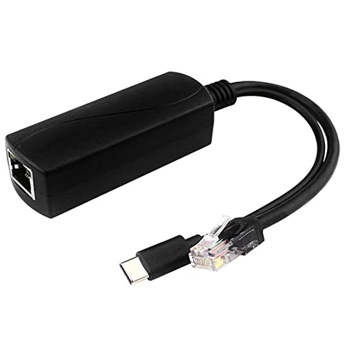 Ganekihedy PoE auf USB-C 5V Adapter, IEEE 802.3Af/at, Geeignet für, ÜBerwachungs Kameras, Usw.(100M) von Ganekihedy