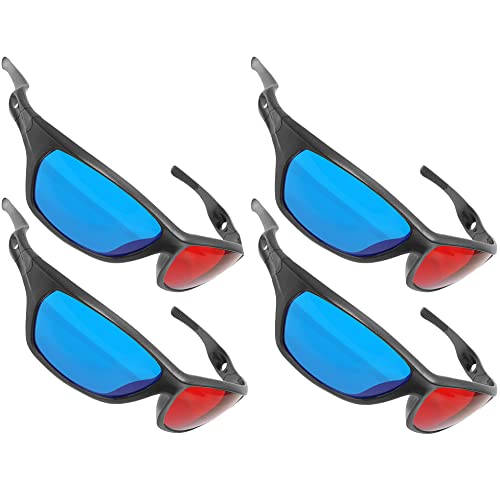 3D Brille mit Anaglyphen-Technologie für Filme oder PC-Spiele im 4er Set, Gläser rot/Cyan 3D Brille mit Anaglyphen-Technologie für Filme oder PC-Spiele im 4er Set, Gläser rot/Cyan von Ganzoo