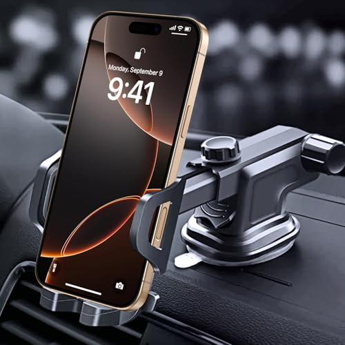 GaoBao Handyhalterung für das Auto, starke Saugkraft, verstellbare Universalhalterung mit 360-Grad-Drehung für Armaturenbrett/Windschutzscheibe, Auto-Telefonhalterung für alle 4,0 bis 7,0 Zoll von GaoBao