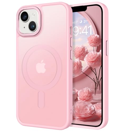 GaoBao Magnetisch Hülle für iPhone 14 Plus, Handyhülle iPhone 14 Plus für Magsafe Durchscheinende Matte Magnetische Stoßfeste Anti-Fingerabdruck Schutzhülle für iPhone 14 Plus 6.7" Case, Hell-Pink GaoBao Magnetisch Hülle für iPhone 14 Plus, Handyhülle iPhone 14 Plus für Magsafe Durchscheinende Matte Magnetische Stoßfeste Anti-Fingerabdruck Schutzhülle für iPhone 14 Plus 6.7" Case, Hell-Pink von GaoBao