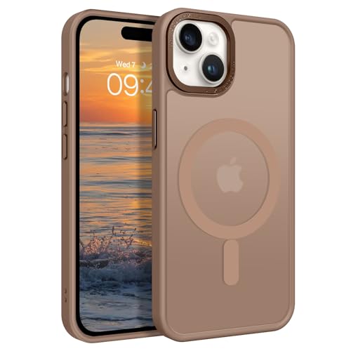 GaoBao Magnetisch Hülle für iPhone 15 Plus, Handyhülle iPhone 15 Plus für Magsafe Durchscheinende Matte Magnetische Stoßfeste Anti-Fingerabdruck Schutzhülle für iPhone 15 Plus 6.7" Case, Braun GaoBao Magnetisch Hülle für iPhone 15 Plus, Handyhülle iPhone 15 Plus für Magsafe Durchscheinende Matte Magnetische Stoßfeste Anti-Fingerabdruck Schutzhülle für iPhone 15 Plus 6.7" Case, Braun von GaoBao
