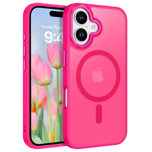 GaoBao Magnetisch Hülle für iPhone 16 Plus, Handyhülle iPhone 16 Plus für Mag Safe Durchscheinende Matte Magnetische Stoßfeste Anti-Fingerabdruck Schutzhülle für iPhone 16 Plus 6.7" Case, Rose Rot GaoBao Magnetisch Hülle für iPhone 16 Plus, Handyhülle iPhone 16 Plus für Mag Safe Durchscheinende Matte Magnetische Stoßfeste Anti-Fingerabdruck Schutzhülle für iPhone 16 Plus 6.7" Case, Rose Rot von GaoBao