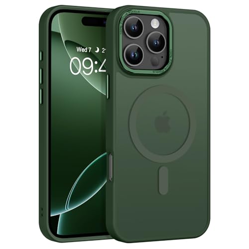 GaoBao Magnetische Schutzhülle für iPhone 16 Pro Max, schlanke iPhone 16 Pro Max Handyhülle [kompatibel mit MagSafe], klassische, stoßfeste, durchscheinende, matte Schutzhülle für 16 Pro Max 6,9 Zoll, von GaoBao