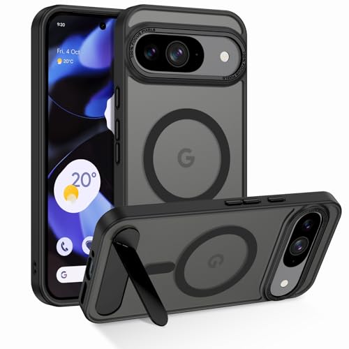 GaoBao Schutzhülle für Google Pixel 9/Pixel 9 Pro, mit magnetischem, unsichtbarem Ständer, kompatibel mit Magneten, Schutz in Militärqualität, durchscheinend matt, schlanke Passform für Google Pixel 9 GaoBao Schutzhülle für Google Pixel 9/Pixel 9 Pro, mit magnetischem, unsichtbarem Ständer, kompatibel mit Magneten, Schutz in Militärqualität, durchscheinend matt, schlanke Passform für Google Pixel 9 von GaoBao