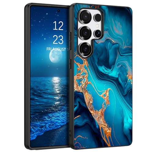 GaoBao Schutzhülle für Samsung S25 Ultra, Marmormuster, schmale Passform, leuchtet im Dunkeln, harter Polycarbonat, weiches TPU, für Damen und Herren, Jungen, niedlich, dünn, rutschfest, stoßfest, GaoBao Schutzhülle für Samsung S25 Ultra, Marmormuster, schmale Passform, leuchtet im Dunkeln, harter Polycarbonat, weiches TPU, für Damen und Herren, Jungen, niedlich, dünn, rutschfest, stoßfest, von GaoBao