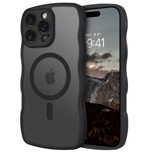 GaoBao Schutzhülle für iPhone 16 Pro Max 6,9 Zoll, kompatibel mit MagSafe, Rahmenform, gewellt, magnetisch, transparent, matt, Rückseite, dünn, stoßfest, kratzfest, Schwarz GaoBao Schutzhülle für iPhone 16 Pro Max 6,9 Zoll, kompatibel mit MagSafe, Rahmenform, gewellt, magnetisch, transparent, matt, Rückseite, dünn, stoßfest, kratzfest, Schwarz von GaoBao