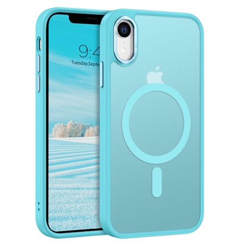 GaoBao Schutzhülle für iPhone XR 6,1 Zoll, kompatibel mit MagSafe, Hybrid, magnetisch, durchsichtig, matt, Rückseitenschutz, dünn, stoßfest, kratzfest, See blau GaoBao Schutzhülle für iPhone XR 6,1 Zoll, kompatibel mit MagSafe, Hybrid, magnetisch, durchsichtig, matt, Rückseitenschutz, dünn, stoßfest, kratzfest, See blau von GaoBao