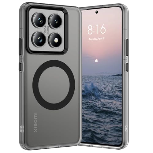 GaoBao für Xiaomi 14T Pro 5G Hülle, Handyhülle Xiaomi 14T Pro Case Kompatibel mit Magsafe Kabellosem Laden, Durchscheinende Matte Magnetische Stoßfeste Hülle für Xiaomi 14T Pro 5G Cover, Schwarz GaoBao für Xiaomi 14T Pro 5G Hülle, Handyhülle Xiaomi 14T Pro Case Kompatibel mit Magsafe Kabellosem Laden, Durchscheinende Matte Magnetische Stoßfeste Hülle für Xiaomi 14T Pro 5G Cover, Schwarz von GaoBao