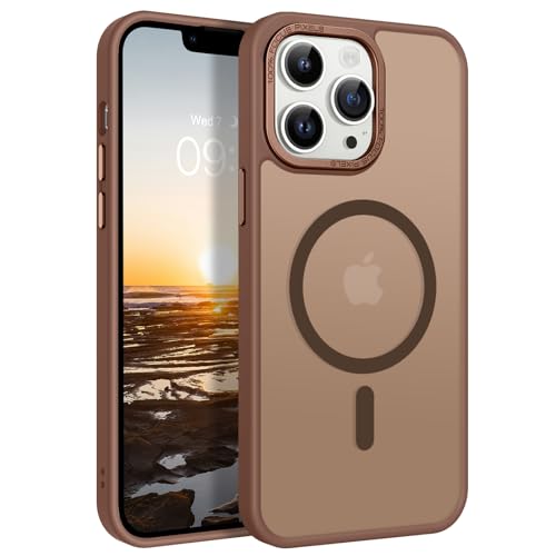 GaoBao für iPhone 13 Pro Hülle, Handyhülle iPhone 13 Pro [Kompatibel mit MagSafe] Durchscheinende Matte Magnetische Stoßfeste Anti-Fingerabdruck Hülle für iPhone 13Pro 6.1" Case, Titan Wüstensand von GaoBao