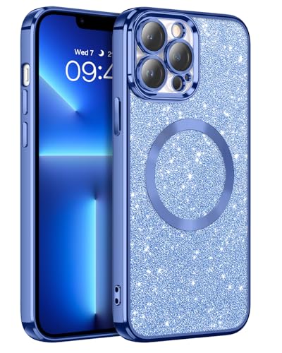 GaoBao für iPhone 13 Pro Max Hülle Glitzer, Handyhülle iPhone 13 Pro Max für MagSafe, Keine Vergilbung, Kratzfeste, Dünn Weiches TPU Stoßfeste Ganzkörperschutz Hülle für iPhone 13 Pro Max, Blau GaoBao für iPhone 13 Pro Max Hülle Glitzer, Handyhülle iPhone 13 Pro Max für MagSafe, Keine Vergilbung, Kratzfeste, Dünn Weiches TPU Stoßfeste Ganzkörperschutz Hülle für iPhone 13 Pro Max, Blau von GaoBao