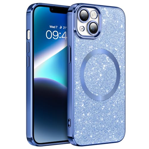 GaoBao für iPhone 14 Hülle Glitzer, Handyhülle iPhone 14 Glitzer für MagSafe, Keine Vergilbung, Kratzfeste, Dünn Weiches TPU Stoßfeste Ganzkörperschutz Glitzer Hülle für iPhone 14 6.1", Blau GaoBao für iPhone 14 Hülle Glitzer, Handyhülle iPhone 14 Glitzer für MagSafe, Keine Vergilbung, Kratzfeste, Dünn Weiches TPU Stoßfeste Ganzkörperschutz Glitzer Hülle für iPhone 14 6.1", Blau von GaoBao