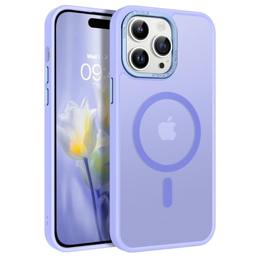 GaoBao für iPhone 14 Pro Hülle, Handyhülle iPhone 14 Pro [Kompatibel mit MagSafe] Durchscheinende Matte Magnetische Stoßfeste Anti-Fingerabdruck Schutzhülle, Hülle für iPhone 14 Pro Case, Lavendel von GaoBao