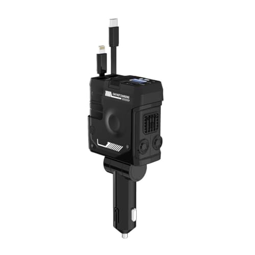 Auto Ladegerät Zigarettenanzünder USB C, 4 in 1 Einziehbares Ladekabel Car Adapter, 12v 24v Auto Zubehör Innenraum Accessories, Ladegerät Kompatibel mit iPhone, Android, Tablet und Allen Smartphones Auto Ladegerät Zigarettenanzünder USB C, 4 in 1 Einziehbares Ladekabel Car Adapter, 12v 24v Auto Zubehör Innenraum Accessories, Ladegerät Kompatibel mit iPhone, Android, Tablet und Allen Smartphones von Gaogodot