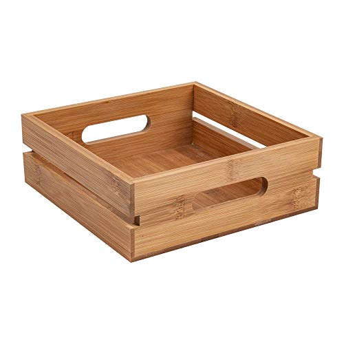 1 Stück - Tragbare Box 20 x 20 x 7 cm Natur Bambus 1 Stück - Tragbare Box 20 x 20 x 7 cm Natur Bambus von García de Pou