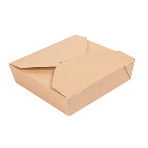 100 Stück - Amerikanische Mikro-Boxen 'Thepack' 2910 ml 240 + 12 Pp G/M2, 21,7 x 21,7 x 6 cm, natürlich, gewellt, Nano-Mikro-Karton, 100 Stück von García de Pou