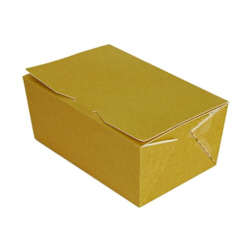 100 Stück – Ballotin-Boxen 'Thepack' 750 G 230 G/M2, 15,5 x 10 x 7 cm, golden, Nano-Mikro-Wellpappe von Garcia de Pou