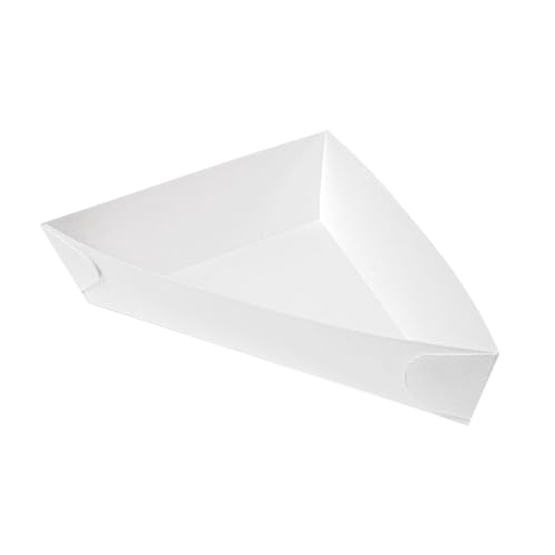 100 Stück - Dreieckige Stäbchen 'Thepack' 230 g/m², 14,5 x 19 x 3,5 cm, Weiß, gewellter Nano-Mikrokarton von Garcia de Pou