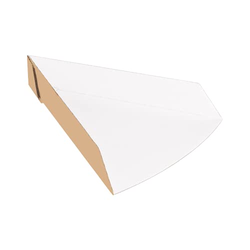 200 Stück - Dreieckige Pizzaschaufel 'Thepack' 220 g/m2, 21 x 16,5 x 3,5 cm, Naturkarton, gewellt, Nano-Micro von García de Pou