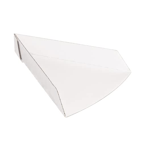 200 Stück - Dreieckige Pizzaschaufel 'Thepack' 230 g/m2, 21 x 16,5 x 3,5 cm, Weiß, Nano-Mikro-Wellpappe, 200 Stück von García de Pou