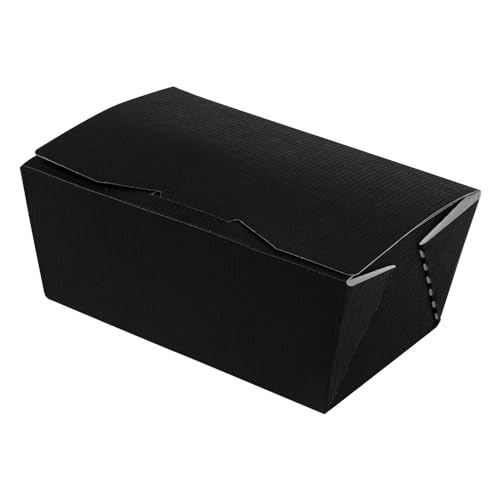 50 Stück – Ballotin-Boxen 'Thepack' 250 G 230 G/M2, 11,5 x 7,5 x 5 cm, Schwarz, Nano-Mikro-Wellpappe von Garcia de Pou