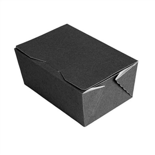 50 Stück – Ballotin-Boxen 'Thepack' 375 G 230 G/M2, 12,5 x 8 x 5,5 cm, Schwarz, Nano-Mikro-Wellpappe von Garcia de Pou
