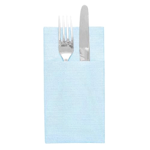 50 Stück Känguru-Servietten 'Like Linen' 70 g/m2, 40 x 40 cm, Türkis Spitze 50 Stück Känguru-Servietten 'Like Linen' 70 g/m2, 40 x 40 cm, Türkis Spitze von García de Pou