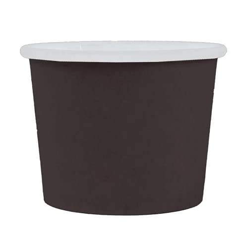 50 Stück - Kleine Gläser 60 ml 210 + 18 Pe G/M2 Ø6,15/4,75X4,8 cm schwarz Karton von García de Pou