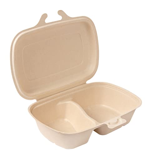 50 Stück Muscheln, 2 Compart, Bionic, 900 ml, 22,4 x 14 x 6 cm, Natural Bagazo 50 Stück Muscheln, 2 Compart, Bionic, 900 ml, 22,4 x 14 x 6 cm, Natural Bagazo von García de Pou
