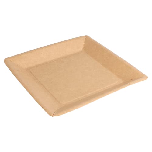50 Stück - Quadratische lackierte Teller 255 G/M2 18 x 18 cm Naturkarton 50 Stück - Quadratische lackierte Teller 255 G/M2 18 x 18 cm Naturkarton von García de Pou